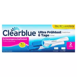 CLEARBLUE Grūtniecības tests agrīnai grūtniecības noteikšanai, 2 gab