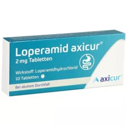 LOPERAMID axicur 2 mg tabletes, 10 gab