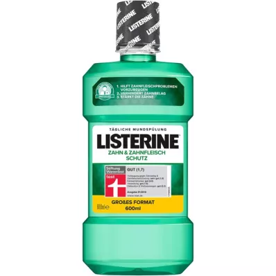 LISTERINE Zobu &amp; Smaganu aizsardzības mutes skalojamais līdzeklis, 600 ml