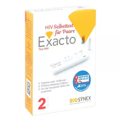 Exacto HIV pašpārbaude pāriem (1 gab.) Exacto HIV pašpārbaude pāriem (1 gab.)