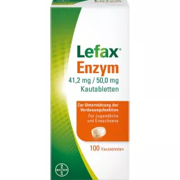 LEFAX Fermentu košļājamās tabletes, 100 gab