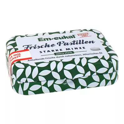 EM-EUKAL Svaigas pastilas ar spēcīgu piparmētru bez cukura, 20 g
