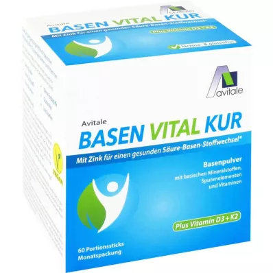 BASEN VITAL KUR plus D3+K2 vitamīna pulveris, 60 gab