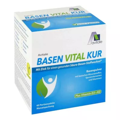 BASEN VITAL KUR plus D3+K2 vitamīna pulveris, 60 gab BASEN VITAL KUR plus D3+K2 vitamīna pulveris, 60 gab