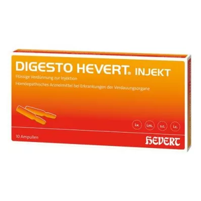 DIGESTO Hevert injekciju ampulas, 10X2 ml