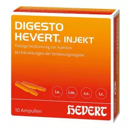 Digesto Hevert injekciju ampulas, 10x2 ml