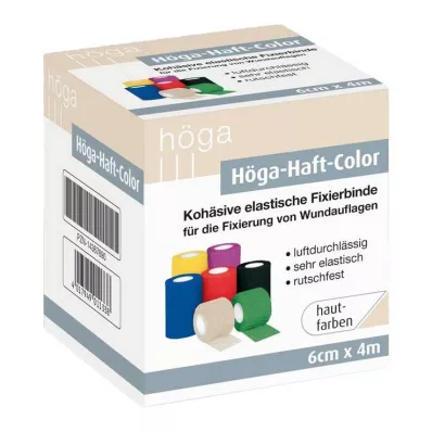 HÖGA-HAFT Krāsaina fiksācijas lente 6 cmx4 m ādas krāsā, 1 gab
