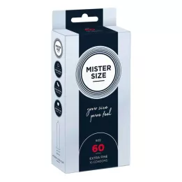 MISTER 60 izmēra prezervatīvi, 10 gab
