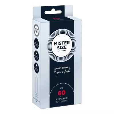 MISTER SIZE 60 prezervatīvi, 10 gab MISTER SIZE 60 prezervatīvi, 10 gab