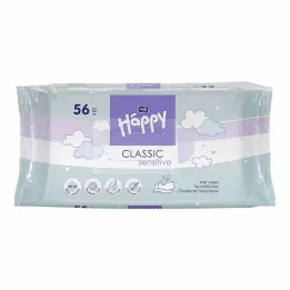 BELLA Happy Baby mitrās salvetes sensitive ar klikšķi, 56 gab