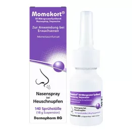MOMEKORT 50 μg/smidzinātājs deguna aerosola suspensija 140 pieaugušajiem, 18 g
