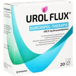 UROL FLUX Irigācijas terapija 400,5 mg putojošas tabletes, 20 gab