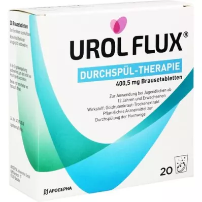 UROL FLUX Irigācijas terapija 400,5 mg putojošas tabletes, 20 gab