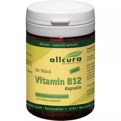 VITAMIN B12 KAPSULAS, 60 kapsulu