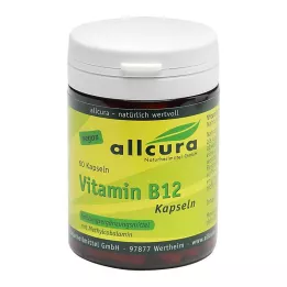 VITAMIN B12 KAPSULAS, 60 kapsulu