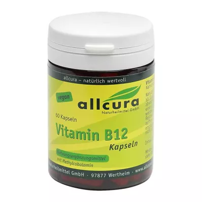 VITAMIN B12 KAPSULAS, 60 kapsulu