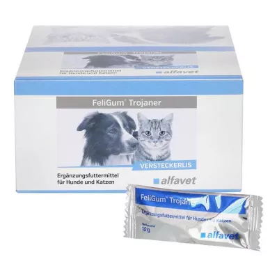 FELIGUM Trojas papildbarība suņiem/kaķiem, 30X10 g FELIGUM Trojas papildbarība suņiem/kaķiem, 30X10 g