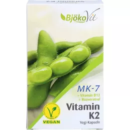 VITAMIN K2 MK7 all-trans vegan kapsulas, 60 kapsulas
