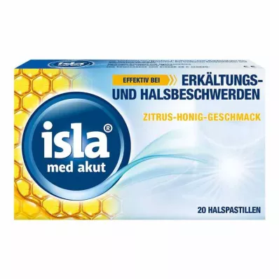 ISLA MED akūtas citrusaugļu-medus pastilas, 20 gab ISLA MED akūtas citrusaugļu-medus pastilas, 20 gab