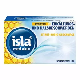 ISLA MED akūtas citrusaugļu-medus pastilas, 50 gab