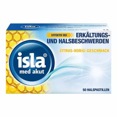 ISLA MED akūtas citrusaugļu-medus pastilas, 50 gab ISLA MED akūtas citrusaugļu-medus pastilas, 50 gab