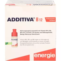 ADDITIVA B12 vitamīna dzeramās ampulas, 30X8 ml