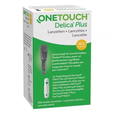 One Touch Delica Plus adatu lancetes, 200 gab One Touch Delica Plus adatu lancetes, 200 gab