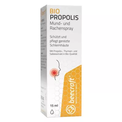 BEECRAFT Propolisa aerosols mutes dobumam un rīklei, 15 ml BEECRAFT Propolisa aerosols mutes dobumam un rīklei, 15 ml