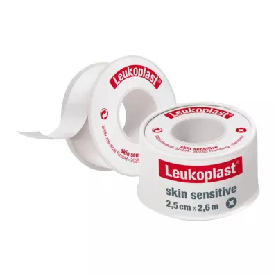 LEUKOPLAST Skin Sensitive 2,5 cmx2,6 m ar aizsarggredzenu, 1 gab