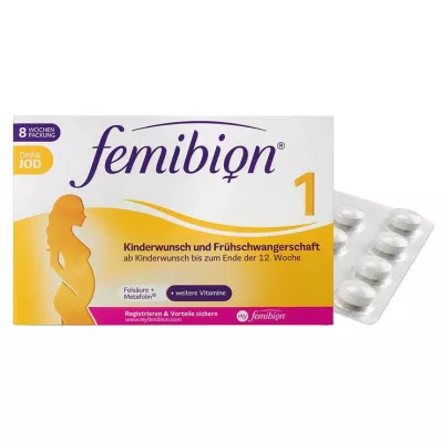 FEMIBION 1 Kinderwunsch+Frühschwangers.o.Jod Tabl., 60 St FEMIBION 1 Kinderwunsch+Frühschwangers.o.Jod Tabl., 60 St