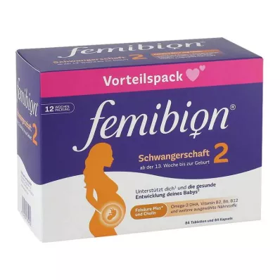 FEMIBION 2 grūtniecības komplekts, 2X84 gab FEMIBION 2 grūtniecības komplekts, 2X84 gab