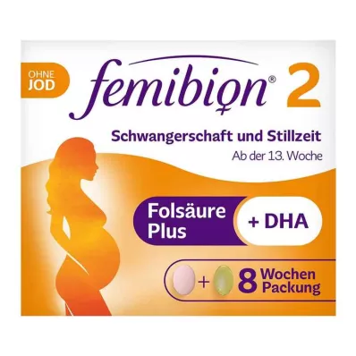 FEMIBION 2 Grūtniecība+laktācija bez joda Kpg, 2X60 gab