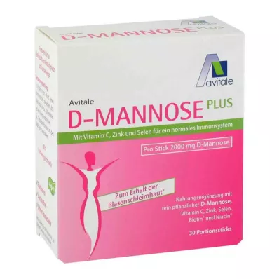 D-Mannose Plus 2000 mg nūjas, 30X2,47 g