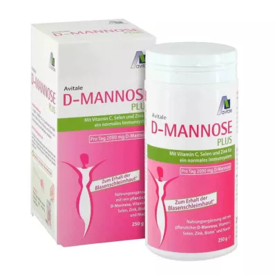D-Mannose Plus 2000 mg pulveris, 250 g D-Mannose Plus 2000 mg pulveris, 250 g