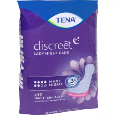 TENA LADY Diskrēti spilventiņi maxi night, 12 gab