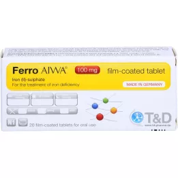 FERRO AIWA 100 mg apvalkotās tabletes, 20 gab