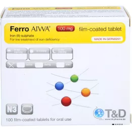 FERRO AIWA 100 mg apvalkotās tabletes, 100 gab