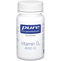 PURE ENCAPSULATIONS D3 vitamīns 4000 I.U. kapsulas, 60 kapsulas