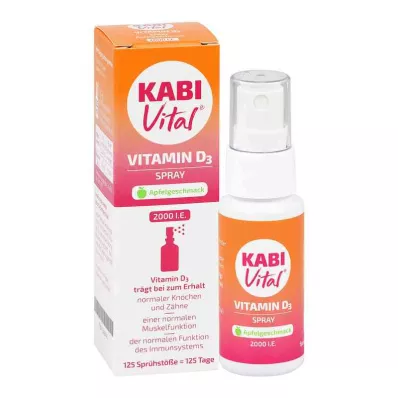 KABIVITAL 2000 I.U. D3 aerosols ar ābolu garšu, 25 ml