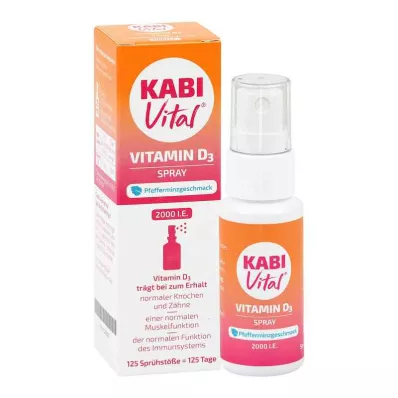 KABIVITAL 2000 I.U. D3 aerosols piparmētru garšas, 25 ml