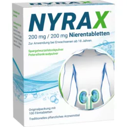 NYRAX 200 mg/200 mg nieru tabletes, 100 gab