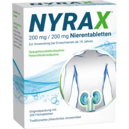 NYRAX 200 mg/200 mg nieru tabletes, 200 gab