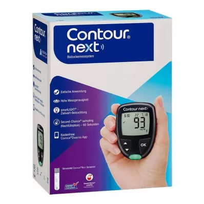Contour Next jauns komplekts asins glikozes mērītājs mg/dl, 1 gab