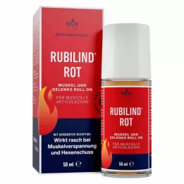 RUBILIND sarkanais muskuļu un locītavu roll-on, 50 ml