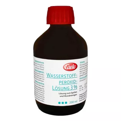 Ūdeņraža peroksīds 3% Caelo, 200 ml
