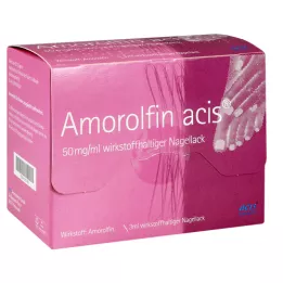 AMOROLFIN acis 50 mg/ml nagu laka, kas satur aktīvo vielu, 3 ml