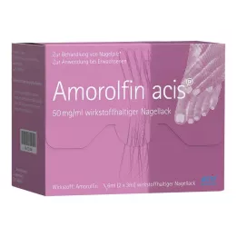 AMOROLFIN acis 50 mg/ml nagu laka, kas satur aktīvo vielu, 6 ml