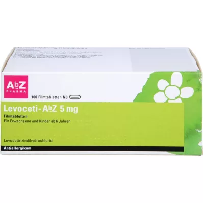 LEVOCETI-AbZ 5 mg apvalkotās tabletes, 100 gab