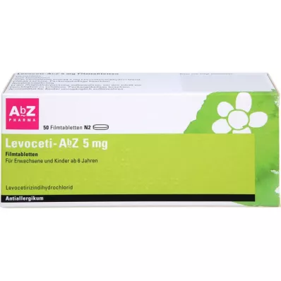 LEVOCETI-AbZ 5 mg apvalkotās tabletes, 50 gab