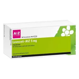 LEVOCETI-AbZ 5 mg apvalkotās tabletes, 50 gab